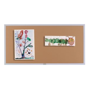 Plas-Cork Colored Bulletin Board w/ Aluminum Frame